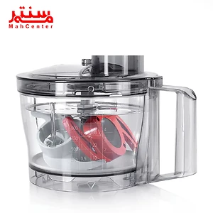 تیغه استیل ضدزنگ چندکاره در غذاساز بوش مدل MCM3200W، مناسب برای برش و خرد کردن یخ و سبزیجات.